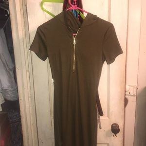 Fitted zip up dress